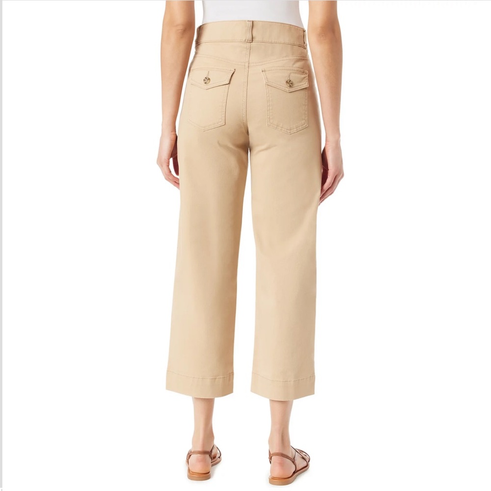 Gloria Vanderbilt Shape Effect High Rise Wide Leg Crop - Picture 4 of 5
